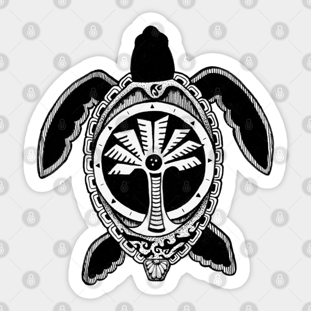 Turtle Drawing Sticker by AlecSmallDesigns